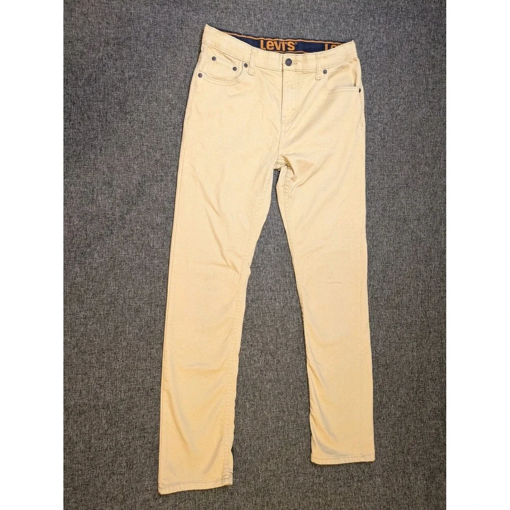 LEVI'S 510 SKINNY JEANS MEN'S 30x32 KHAKI TAN STRETCH DENIM SLIM CASUAL PANTS